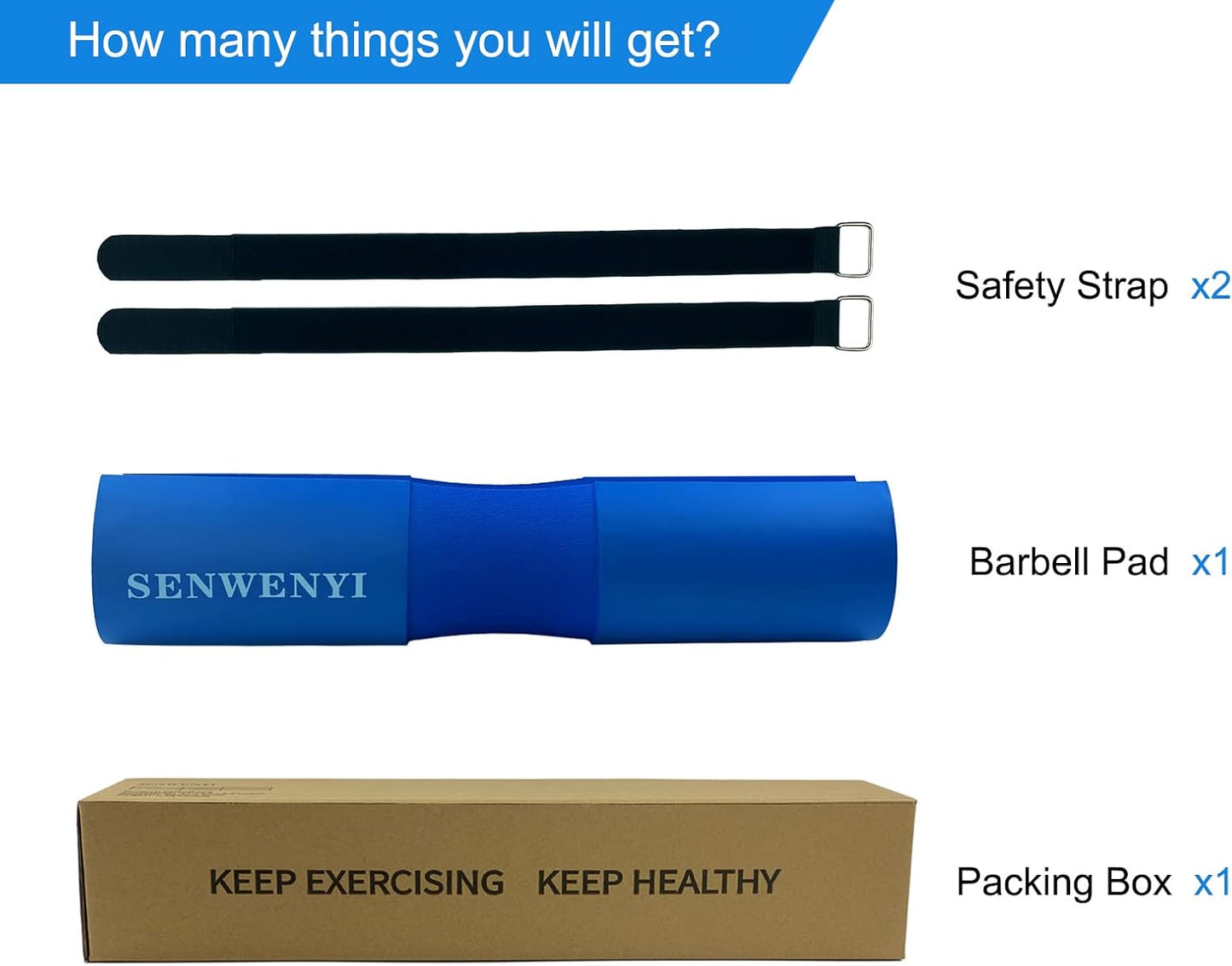 Upgraded Squat Pad Barbell Pad for Hip Thrust, Lunges, and Hip Thrusts Bar Pad - Foam Sponge Pad - Provides Relief to Neck and Shoulders While Training