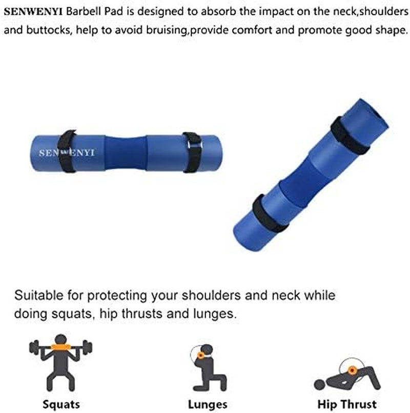 Upgraded Squat Pad Barbell Pad for Hip Thrust, Lunges, and Hip Thrusts Bar Pad - Foam Sponge Pad - Provides Relief to Neck and Shoulders While Training