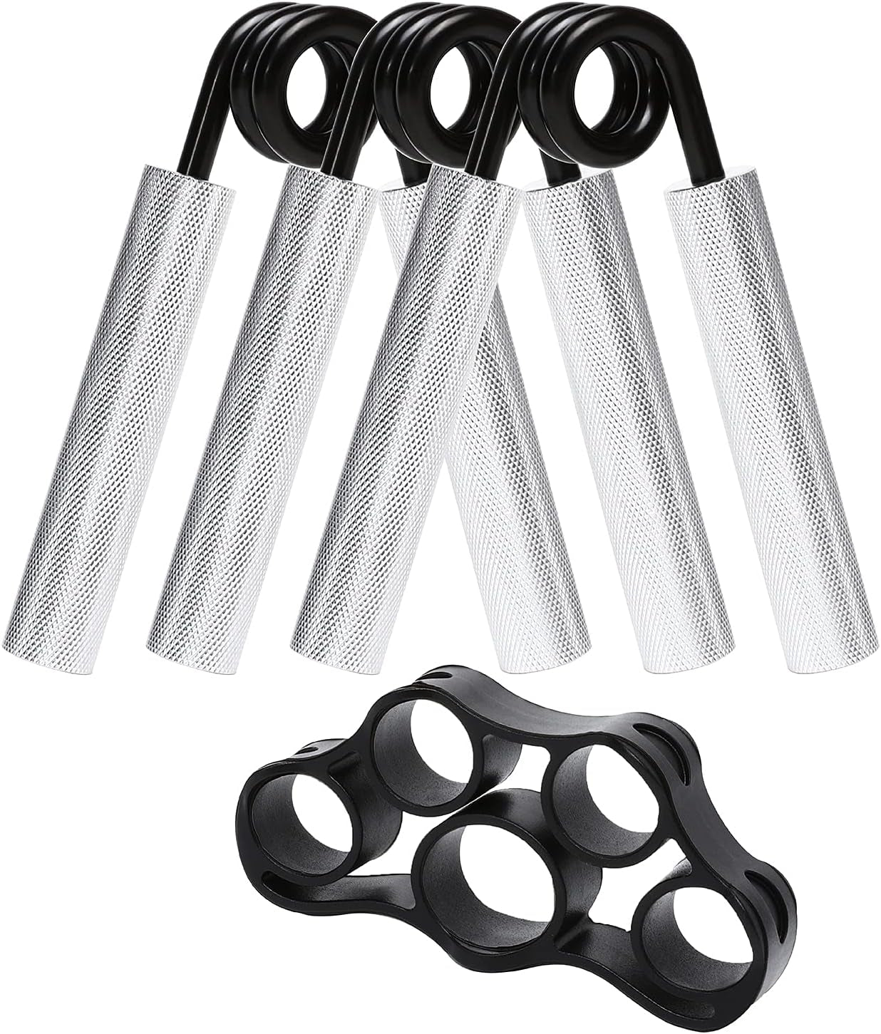 Iron Hand Grip Strengther Trainer with Finger Tension Trainer, Designed for Officer Hand Training