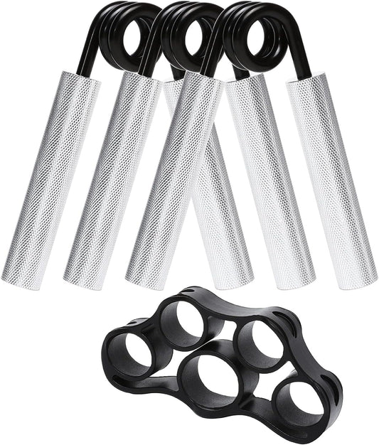 Iron Hand Grip Strengther Trainer with Finger Tension Trainer, Designed for Officer Hand Training