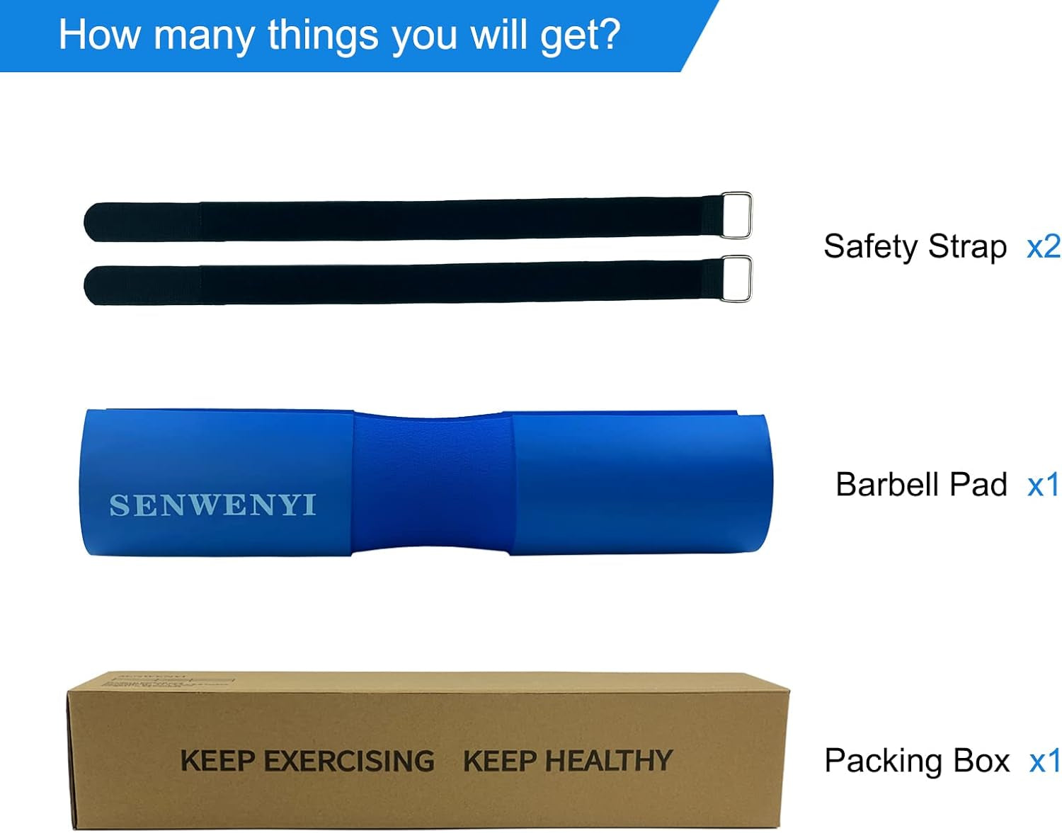 Upgraded Squat Pad Barbell Pad for Hip Thrust, Lunges, and Hip Thrusts Bar Pad - Foam Sponge Pad - Provides Relief to Neck and Shoulders While Training