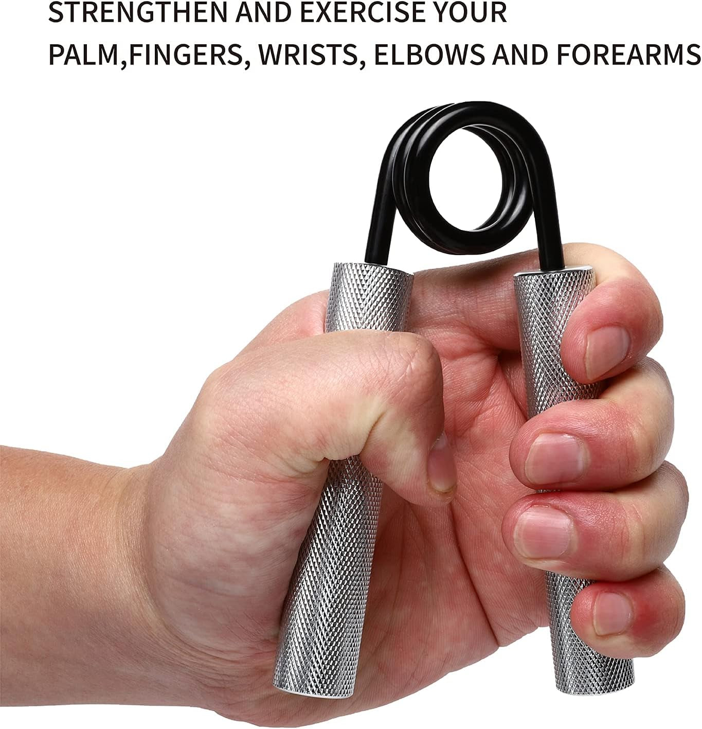 Iron Hand Grip Strengther Trainer with Finger Tension Trainer, Designed for Officer Hand Training